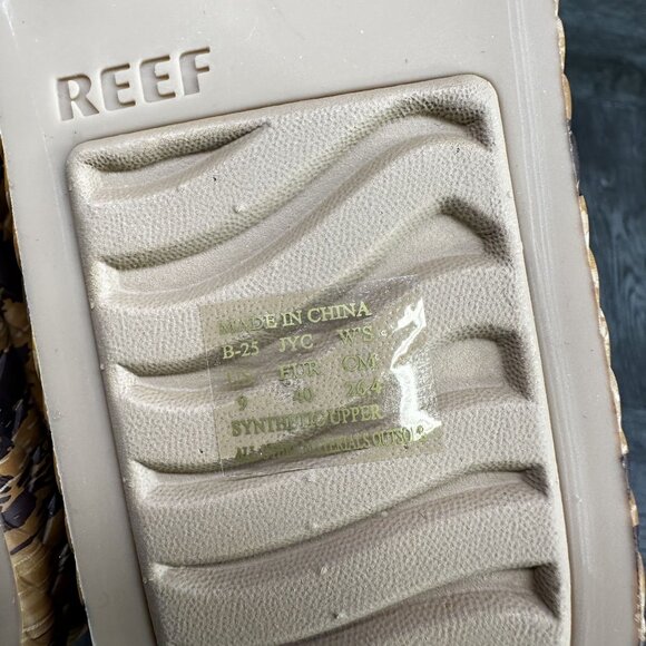 REEF Water Vista Women's size 9 Leopard Open Toe Sling Back Sandals - Picture 8 of 9